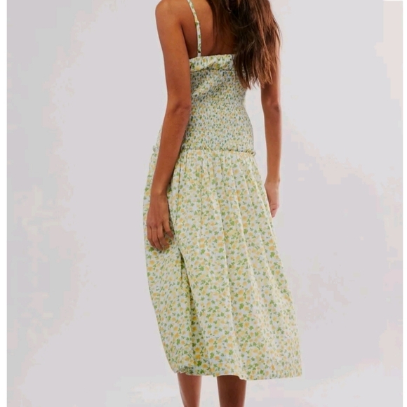 Free People Lavender Daze Dress Size L Green Combo. - Picture 2 of 9